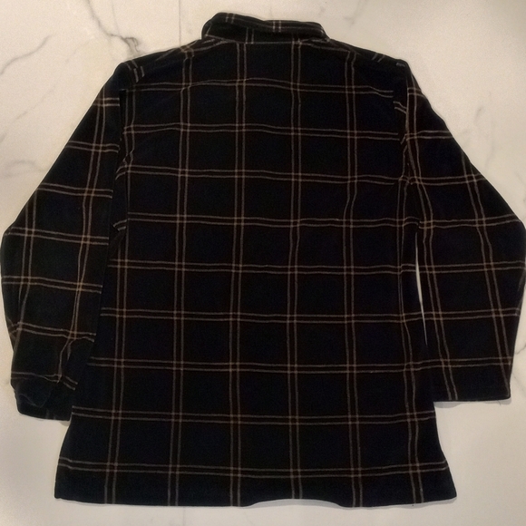 Jason Maxwell Petite Large Plaid Button-Up Long Sleeve Shirt - Picture 3 of 8